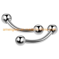 ASTM F136 Itanium Hoop Body Piercing Jewelry Piercings Banana Eyebrow Rings