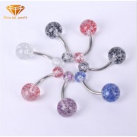 Factory Direct Supply Acrylic Belly Piercing Jewelry Body Piercing Jewelry in Europe and America Acr