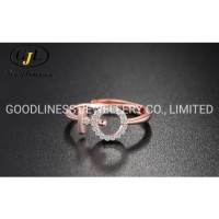 Rose Gold/Rhodium Plated Simple 925 Sterling Silver Women Adjustable Rings Fine Jewelry (63415056139