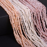 2-3mm Natural Freshwater Pearl Potato Shape Jewelry Accessories