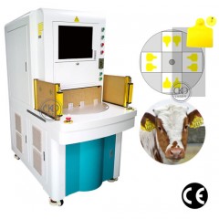 Automatically Rotray Laser Marking Machine Ear Tag图1