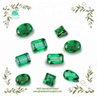 Mgogem Oval 9*7mm Shape Cut Lab Laboratory Created Synthetic Emerald Precious Stone 1 Carat at Whole