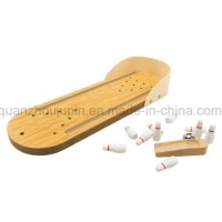 OEM Hot Sale Mini Wooden Board Game Children Kids Bowling Toy