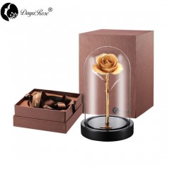 Daiya Original White Rose 24K Gold/Gold Leaf+The Glass Cover图1