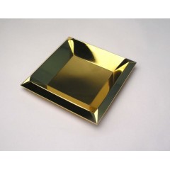 V Cutting Vanity Gold Trays Cosmetics Jewelry Organizer Tray Tea Tray Home Decorative图1