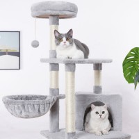 China Factory Supply Wholesale Luxurious Pet House Customized Plush Big Pet Condo Natural Sisal Wood