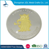 Promotional Gift 3D Logo Zinc Alloy Souvenir Gift Coinsgold Metal Challenge C Trading Tray to Civili