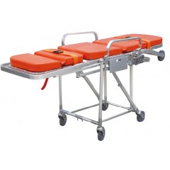 Chair Style Folding Ambulance Stretcher with Soft Mattress图1