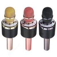 Wireless K318 Bluetooth Backlit Condenser Microphone KTV Karaoke Microphone USB Speaker Playe Mic Re