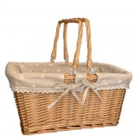 Hot Sale Outdoor Wicker Cane Rattan Storage Picnic Basket