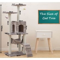 Wholesale Pet Products Manufacturer Supply Pet Cat Scratcher Wooden Tree Cat Indoor Playing House In