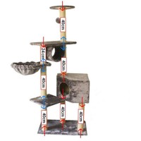 Kitten Cat Activity Tower Condo Deluxe Furniture Large Cat TreePlaying House