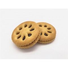 OEM Available Cheap Biscuits Delicious Cookies Blueberry Jam Flavor Sandwich Biscuits图1