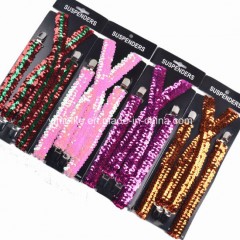 New Fashion PVC Sequins Adjustable Women Brace Suspenders图1