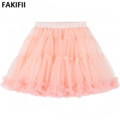 2021 Newest Fashion High End Quality Summer Girl Pink Mesh Tutu Skirt图1