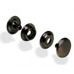 Black Snap Antique Medium Rapid Rivets Double Cap Tubular Metal Leather Craft Repairs Studs for Belt图1