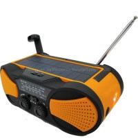 FM/Am/Noaa Weather Radio with 2000mAh Power Bank LED Flashlight Reading Lamp and Sos Alarm for Outdo