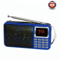 Mini FM Radio Pocket USB Speakers Digital FM Radio Support Record Function