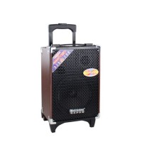 12V Li-ion Battery Temeisheng Q8s Voice Amplifier Multimedia Rechargeable Speaker with Guitar in