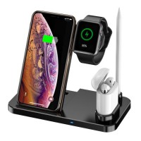 Wholesale Price Wireless Charging 3 in 1 Charger Dock 15W 10W Fast Mobile Phone Stand 3 in 1 Charger