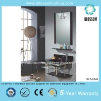 Bathroom Vanity Combo Vessel Lacquer Glass Basin Sink (BLS-2046)