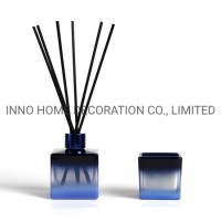 Luxury Package Gradually Blue Color Scent Jar Scented Candles and Diffusers Gift Set