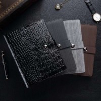 Leather Notebook with 8000mAh Portable Power Bank for Mobile Phone