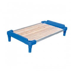 Kindergarten Kids Folding Bed Plastic Furniture (Hc-2106)图1