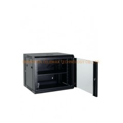 19 Inch Wall Mount Network Cabinet with Glass Door  Double Section图1