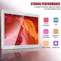 10 Inch Android Tablet PC with Octa Core CPU  4G ROM 64G ROM  HD IPS Screen  SIM Card Slot Unlocked