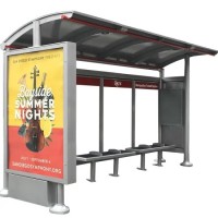 Stainless Steel Advertising Bus Stop Shelter