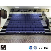 Theater Seating Portable Indoor Bleachers Retractable Telescopic Grandstand