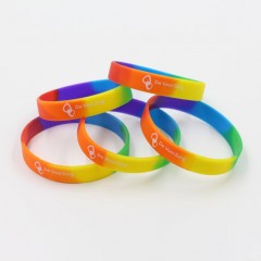 2019 New Low MOQ Color Personalized Custom Logo Silicone Bracelet图1