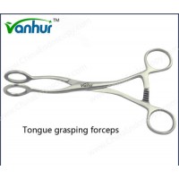 E. N. T Laryngoscopy Instruments Tongue Grasping Forceps