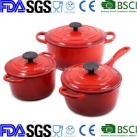 Best Selling Cast Iron Enameled Casserole Pot in Oval Shape