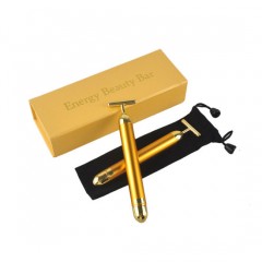 Wholesale T Shape 24K Gold Energy Beauty Bar Slimming Lifting Skin Care Tool图1