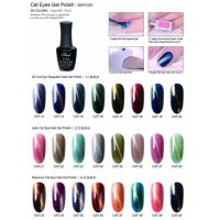 2021 Private Label Wholesale UV LED Long Lasting 40 Colors OEM 3D Magnetic Cat Eye Magic Gel Nail La