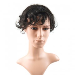 Brazilian Human Hair China Wig Swiss Lace Wig Men Toupee图1