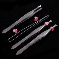 Rhinestones Decoration OEM Eyebrow Tweezers W图1