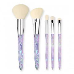 Crystal Makeup Brushes Set  Unique Rainbow Diamond Handle Cosmetic Brush图1