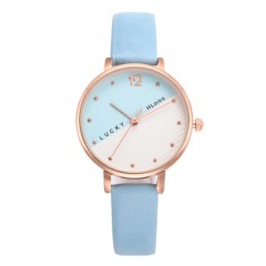 Custom Quartz Relojes Leather Strap Girls Wristwatch Elegant Kids Watch图1