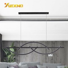 Unique Chinese Style Harf Arc Round Strip Hanging Lighting Indoor LED SMD Bright Warm White Pendant 图1