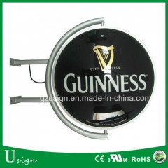 Custom Logo 3D Thermoforming Advertising Rotating LED Light Box图1