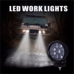 45W Work Light Bar LED Light Flood Beam Offroad SUV图1