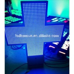 Remote Control P10 Outdoor Single Color Pharmacy Cross LED Display图1