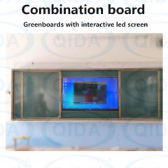 Multi-Touch Digital Smart Education Windows Android Double System Computer Interactive White Board f图1