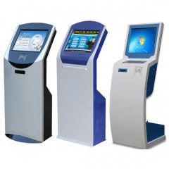 17 Inch IR Touch Screen Kiosk Queue Management System with Ticket Dispenser图1