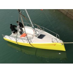 High Hardness 620kgs Displacement Sail Boat with Fiberglass Material图1