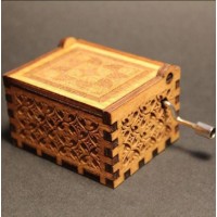 Fashion Design Antique Carved Wooden Music Box