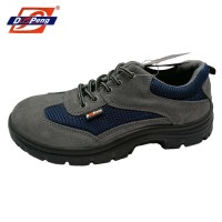 grey suede leather safety shoes